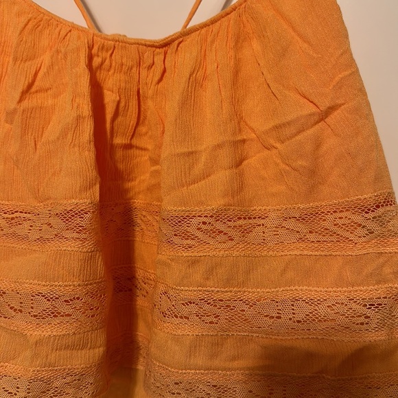 Free People home again lace cami top. NWT. Size XS. Orange - Picture 2 of 3